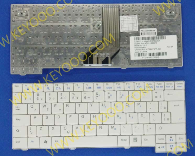 Teclado LG x120 x13 x130 white brazill keyboard 