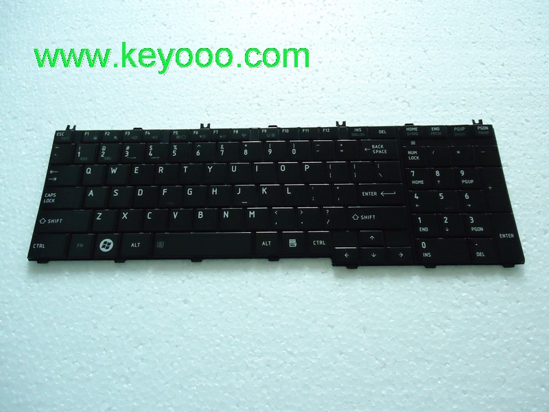 Toshiba Satellite  A500 P500 L500 glossy us keyboard