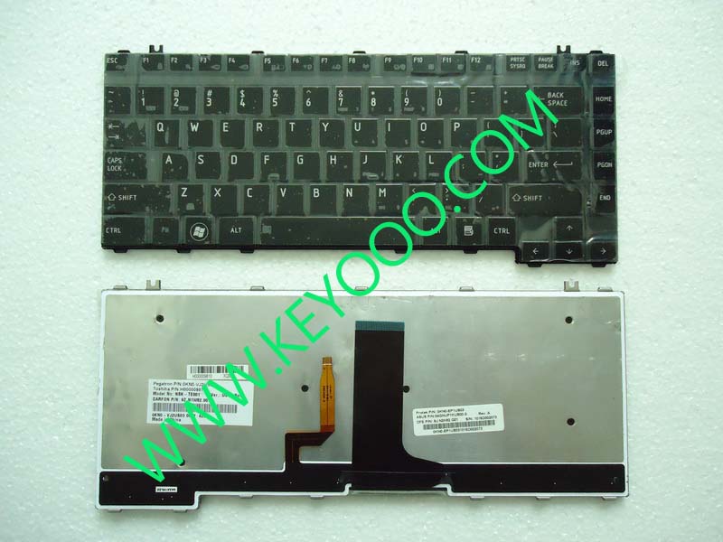 Toshiba M500 M501 M505 L526 Glossy with backit us keyboard