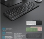 BK10 Bluetooth Keyboard, Universal Bluetooth 5.1 Wireless Keyboard with Number Pad, Ergonomic Design, Multi-Device Compatibility, Stable Connection for Mac, iPad, iPhone, Android, Windows
